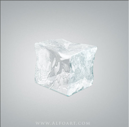 Ice cube 3D photoshop tools tutorial. 3D scene ice cube and cherry inside, ice txture effect in photoshop, ice reflection, 3D rendering, 3D light effects, realistic ice effectt, winterphotoshop  ideas